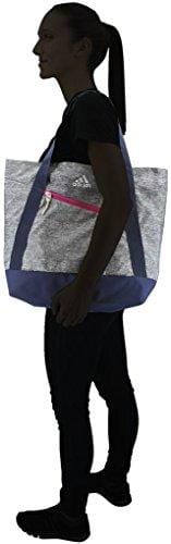 adidas Squad Tote Bag, Onix Jersey/Collegiate Blue/Bahia Magenta/Frozen Yellow, One Size