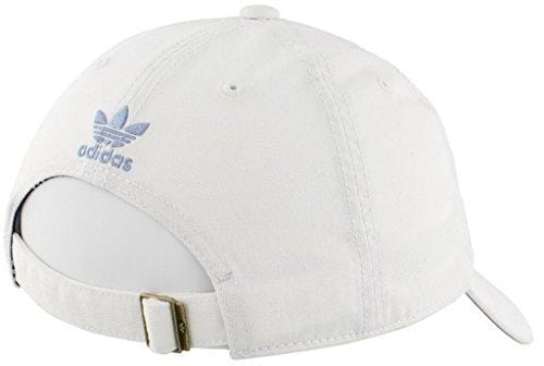 adidas Women's Originals Relaxed Adjustable Strapback Cap, White/Chalk Blue, One Size [product _type] adidas Originals - Ultra Pickleball - The Pickleball Paddle MegaStore