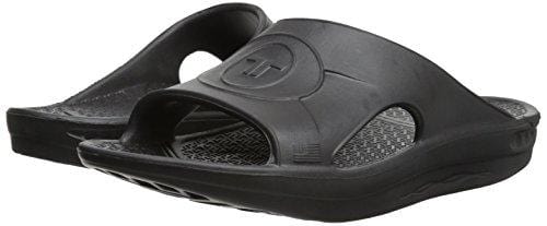 Telic Unisex Slide Sandal, Black, 10 B(M) US WOMEN/9 D(M) US MEN