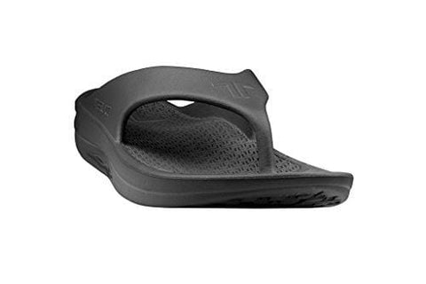 Telic Men's Fashion Flip Flop Sandal (Made in The USA) (10 D(M) US, Midnight Black)