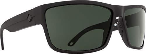 Spy Optic Rocky Rectangular, Matte Black/Happy Gray/Green Polar, 64 mm