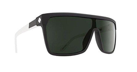 Spy Flynn Sunglasses Matte Black White with Happy Gray Green Lens Sticker
