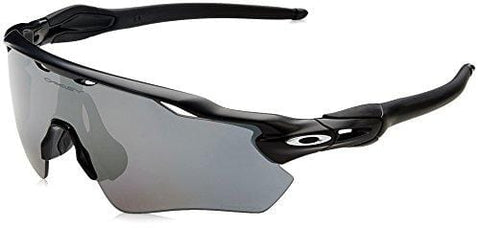 Oakley Men's Radar Ev Path Polarized Iridium Rectangular Sunglasses, Matte Black, 0 mm