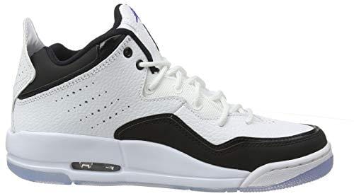 Jordan Nike Men's Courtside 23 White/Dark Concord/Black Basketball Shoe 11.5 Men US