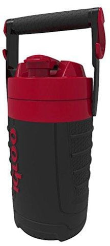Igloo 1/2 Gallon Insulated Hydration Jug, Black/Red Heat, 64 oz [product _type] Igloo - Ultra Pickleball - The Pickleball Paddle MegaStore