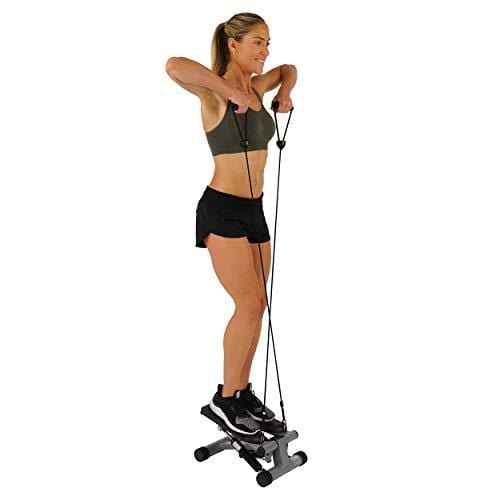 Sunny Health & Fitness Mini Stepper with Resistance Bands