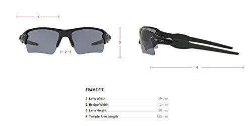Oakley Men's Flak 2.0 XL OO9188-01 Rectangular Sunglasses, Matte Black, 59 mm
