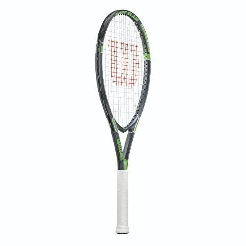Wilson Tour Slam Strung Tennis Racquet, 4 3/8-Inch, Black/Green