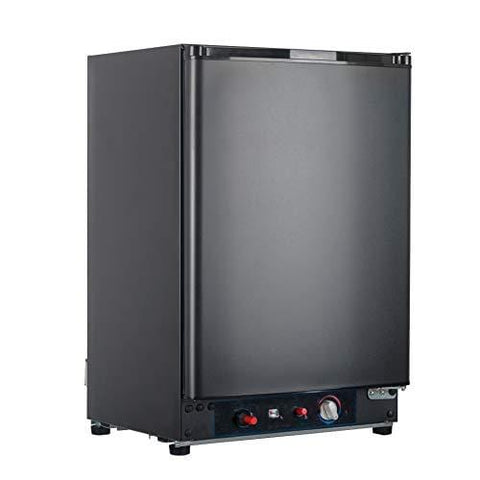 Smad 3 Way Refrigerator 12v Fridge for RV Trucks Peopane Refrigerator No Noise, AC/DC/LPG,55 Qt, Black