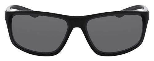 Nike Eyewear Men's Nike Adrenaline Polarized Rectangular Sunglasses, Anthracite/White, 66 mm