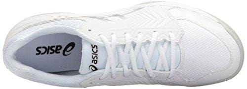 ASICS Men's Gel-Dedicate 5 Tennis Shoe, White/Silver, 10.5 M US