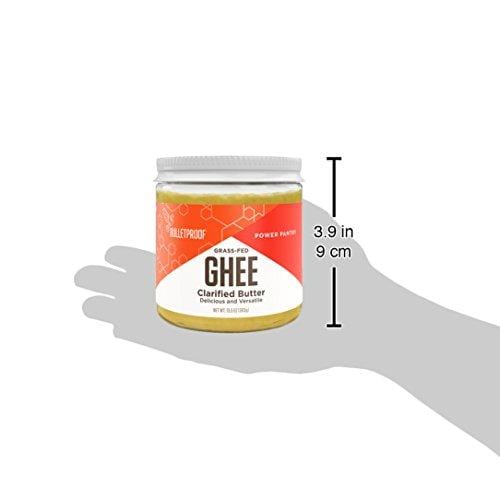 Bulletproof Grass-Fed Ghee, Quality Clarified Butter Fat from Pasture-Raised Cows (13.5 Ounces)