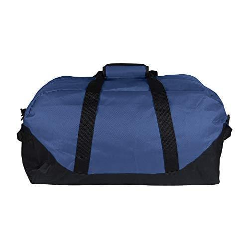 21" Large Duffle Bag with Adjustable Strap (Navy Blue)