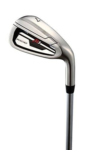 Top Line Men's  Right Handed M5 Golf Club Set ,  Set Includes Driver, Wood, Hybrid, 5, 6, 7, 8, 9, PW Stainless Steel Irons with True Temper Steel Shaft, Putter, Deluxe Stand Bag & 3 Headcovers