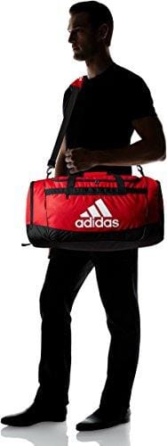 adidas Defender III Duffel Bag, Red/Black/White, Large