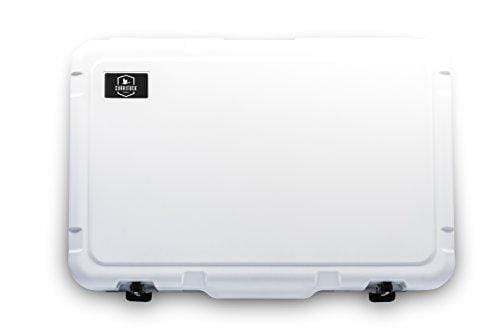 Currituck Heavy Duty Cooler by Camco -Perfect as a Boat Cooler and For Hunting, Hiking,  Camping, Fishing, The Beach and More 58 Quarts (White) (51870)