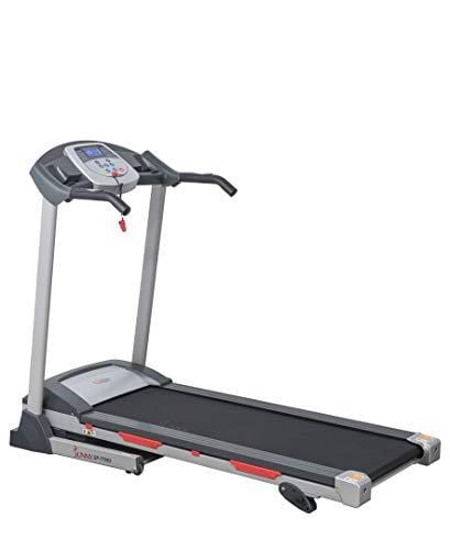 Sunny Health & Fitness SF-T7603 Electric Treadmill w/ 9 Programs, 3 Manual Incline, Easy Handrail Controls & Preset Button Speeds, Soft Drop System