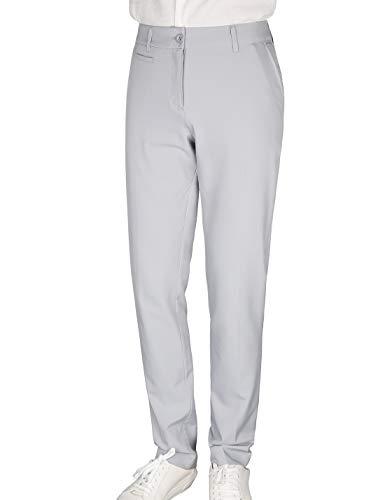 Bakery Women's Golf Pants Stretch Straight Lightweight Breathable Chino Pants Size 14 Grey