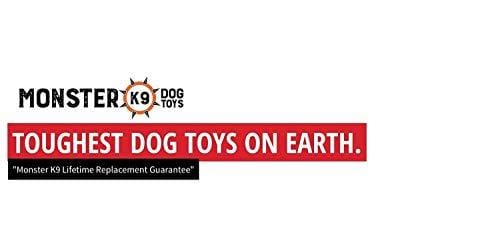 Ultra-Durable Chew Toy - Lifetime Replacement Guarantee - Tested by Pitbulls, German Shepherds, & other Aggressive Chewers & Large Dogs - Tough Strong Durable Natural Rubber - 100% Safe & Non-toxic