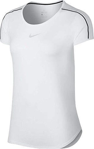 Nike Women's NikeCourt Dri-FIT Tennis T-Shirt (White, Small)