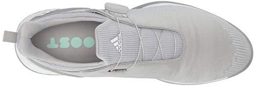 adidas Womens FORGEFIBER BOA Golf Shoe Grey Two/FTWR White/Silver Metallic 7.5 M US [product _type] adidas - Ultra Pickleball - The Pickleball Paddle MegaStore