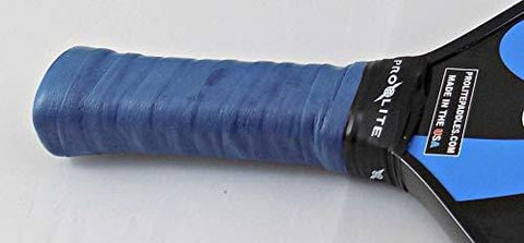 Prolite Tacky Thin Grips for Pickleball Paddles, Racquetball, Squash, Platform Tennis, Badminton and More - Set of 3 Blue Grips