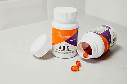 Bulletproof Vitamins A-D-K, High Potency, Heart, Bone and Immune, Vitamins A, D3 (5,000 IU), K1, K2 (MK7 and MK4), No Soy