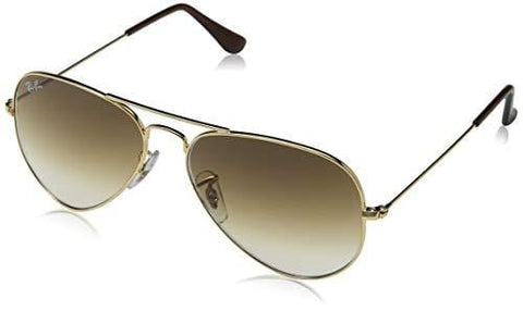 RayBan RB3025 001/51 Size 55 Gold/Crystal Brown Gradient Sunglasses