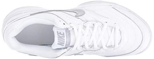 Nike Women's Court Lite Tennis Shoe, White/Metallic Silver/Medium Grey, 11.5 Regular US