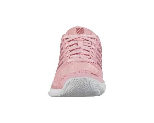 K-Swiss Women's Hypercourt Express Tennis Shoe (Coral Blush/White, 10 M US)