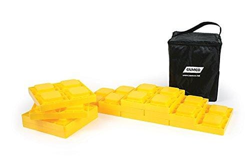 Camco Heavy Duty Leveling Blocks, Ideal For Leveling Single and Dual Wheels, Hydraulic Jacks, Tongue Jacks and Tandem Axles (10 pack, Frustration-Free Packaging) - 44510