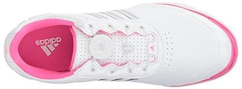 adidas Women's Adistar Lite BOA Golf Shoe, White/Silver Metallic/Shock Pink S, 8.5 M US [product _type] adidas - Ultra Pickleball - The Pickleball Paddle MegaStore