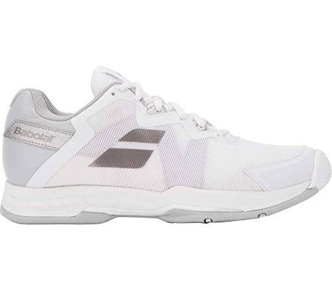 Babolat Women`s SFX 3 All Court Tennis Shoes White and Silver (8.5 - TennisExpress)