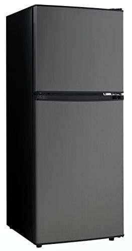 Danby DCR047A1BBSL Dual Door Compact Refrigerator, Black Stainless