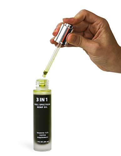 Hemp Oil For Dogs - Terpene Rich Full Spectrum Hemp Oil for Dog Anxiety Relief, Dog Joint Pain Relief & Joint Support for Dogs, and Dog Immune Support. Contains Human Grade Ingredients.