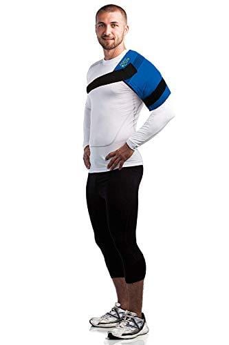 NatraCure Universal Large Cold Pack Ice Wrap - (11" x 14" Ice Pack with Straps for Shoulder, Back, Neck, Hip, arm, Hand) - 717-RET