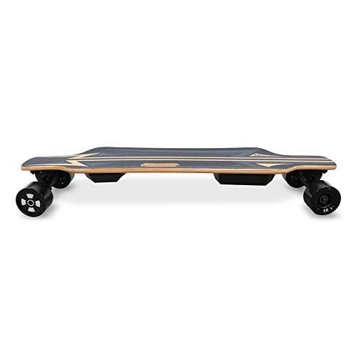 AC Electric Skateboard 350W Motor Longboard with Wireless Remote Control 6 Layers Maple 2 Layers Bamboo Bendable Deck and Smooth PU Caster Samsung Battery Cell