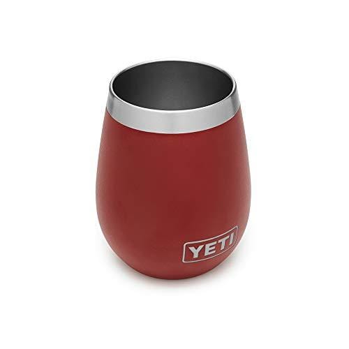 YETI Wine Rambler 10 oz Stainless Steel Vacuum Insulated Tumbler, Brick Red