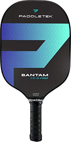Paddletek Bantam TS-5 Pro Pickleball Paddle | Standard Weight | Thin Grip | Blue