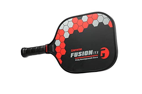 Gamma Sports Pickleball Paddles: Fusion LE Pickleball Rackets - Textured Fiberglass Face - Mens and Womens Pickle Ball Racquet - Indoor and Outdoor Racket: ~8 oz