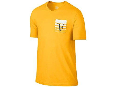 Nike Men's Roger Federer Tennis T-Shirt-Varsity Maize-XL