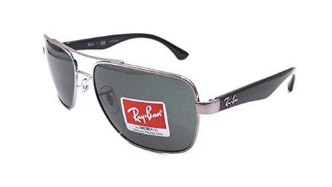 Ray-Ban Men's Rb3483 Square Sunglasses, Gunmetal, 60.0 mm