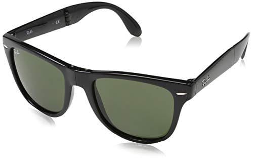 Ray-Ban Sunglasses - RB4105 Folding Wayfarer / Frame: Black Lens: Green Polarized (54 mm)