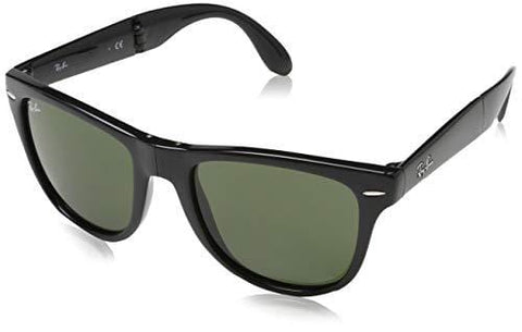 Ray-Ban Sunglasses - RB4105 Folding Wayfarer / Frame: Black Lens: Green Polarized (54 mm)