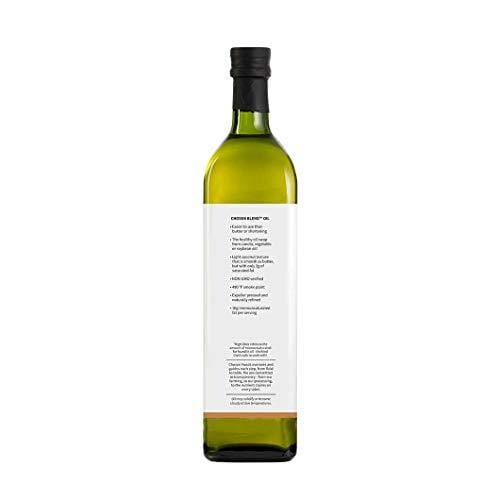 Chosen Foods Organic Chosen Blend Oil 1 L, Non-GMO for High-Heat Cooking, Baking, Frying, 490° F Smoke Point