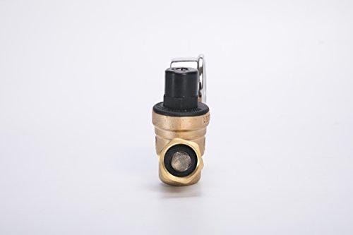 Esright Brass Water Pressure Regulator 3/4 Lead-Free with Gauge for RV Camper Adjustable Water Pressure Regulator,Build-in Oil (NH Threads)