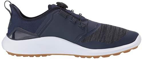 Puma Golf Men's Ignite Nxt Disc Golf Shoe Peacoat Team Gold-Puma White, 13 M US