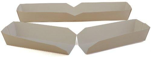 Southern Champion Tray 0711 Hot Dog Food Tray, 10-1/2" Length, White (Case of 500)