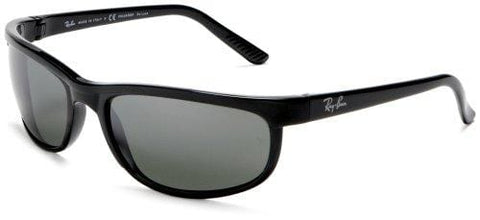 Ray-Ban, Men’s Predator 2 Sunglasses, RB2027, Men’s Polarized Sunglasses, Acetate Frame, Crystal Lenses, 100% UV Protection, Protective Case, 62 mm Lenses