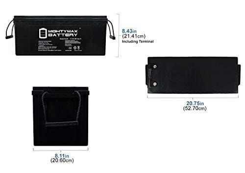 Mighty Max Battery 12V 200Ah 4D SLA AGM Battery Replacement for Solar Systems Brand Product